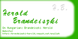 herold brandeiszki business card